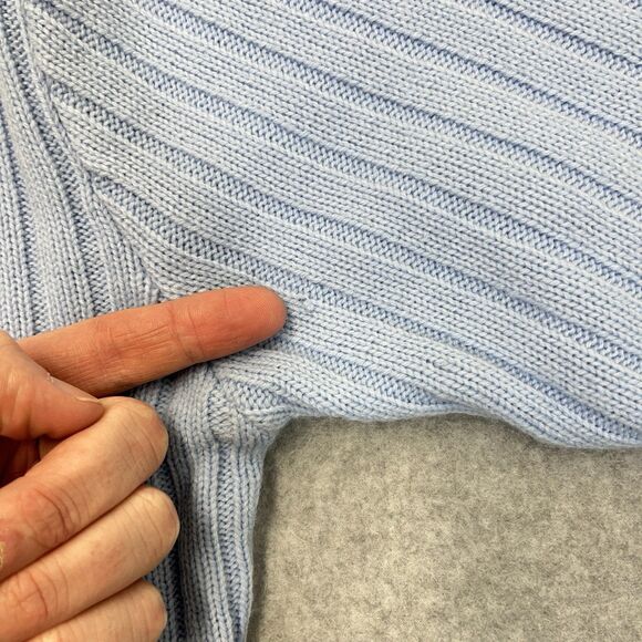 SOUTHPOLE Sweater Mens Large L Blue Pullover Ribbed Turtleneck Vintage Y2K - Picture 8 of 9